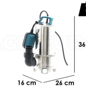 Makita PF1110 Elektrische Tauchpumpe für Schmutzwasser – 1100 Watt