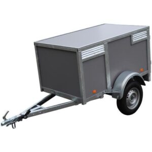 2-Hundeanhänger - grau